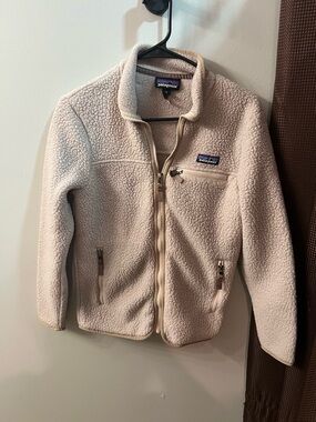 Patagonia Cream Sherpa Fleece Jacket